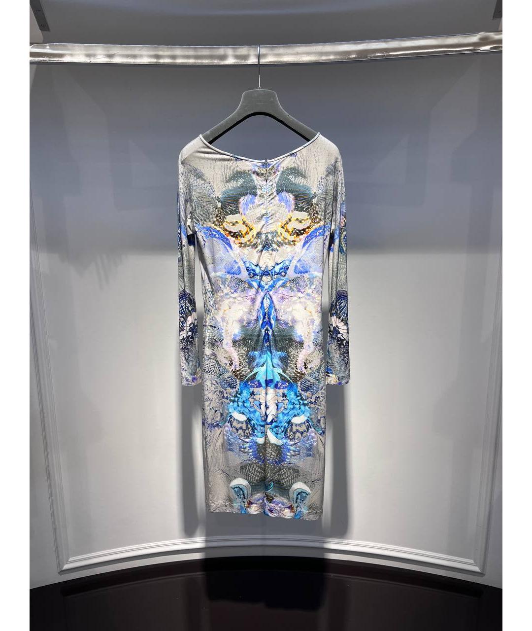 ALEXANDER MCQUEEN Серое вискозное повседневное платье, фото 3