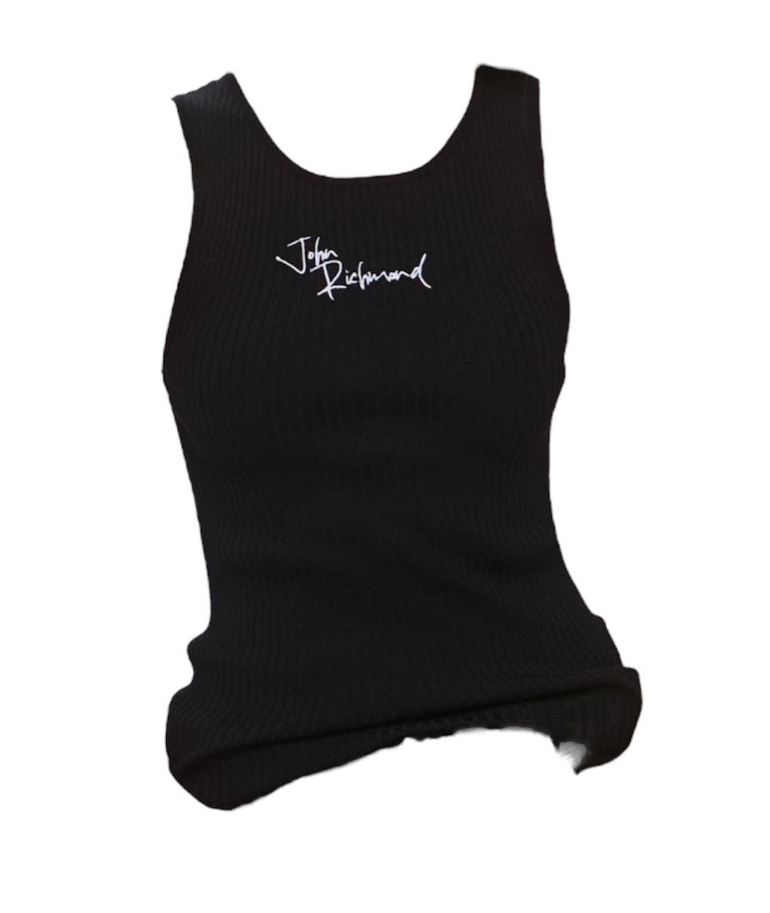 JOHN RICHMOND Черная майка, фото 8