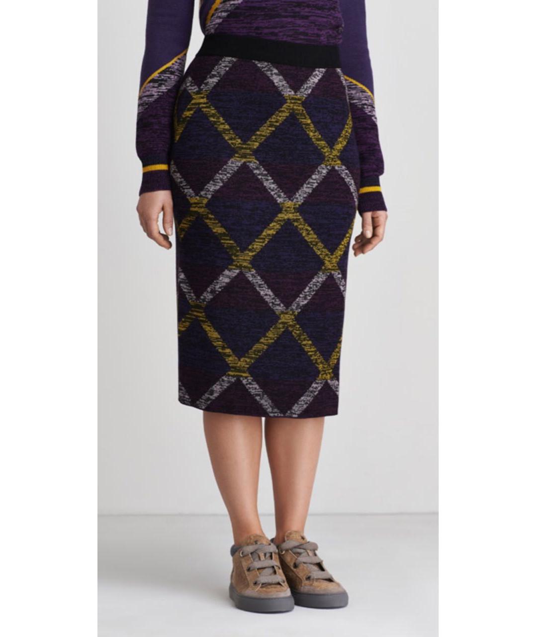 ESCADA Фиолетовый шерстяной костюм с юбками, фото 5