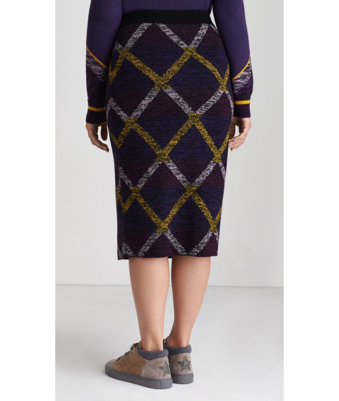 ESCADA Фиолетовый шерстяной костюм с юбками, фото 6