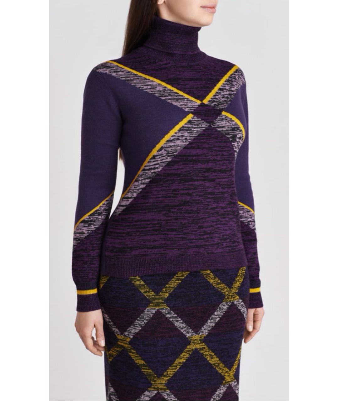 ESCADA Фиолетовый шерстяной костюм с юбками, фото 4