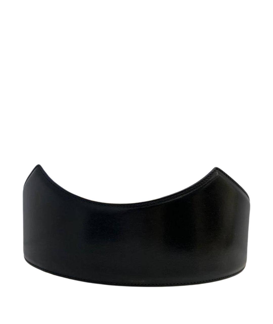 ALEXANDER MCQUEEN Черный кожаный ремень, фото 1