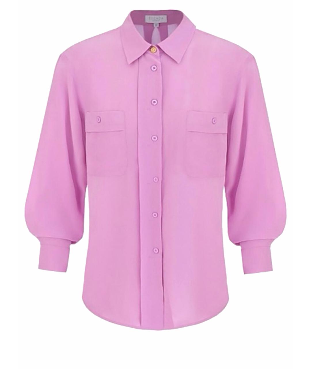 ESCADA Розовая шелковая рубашка, фото 1