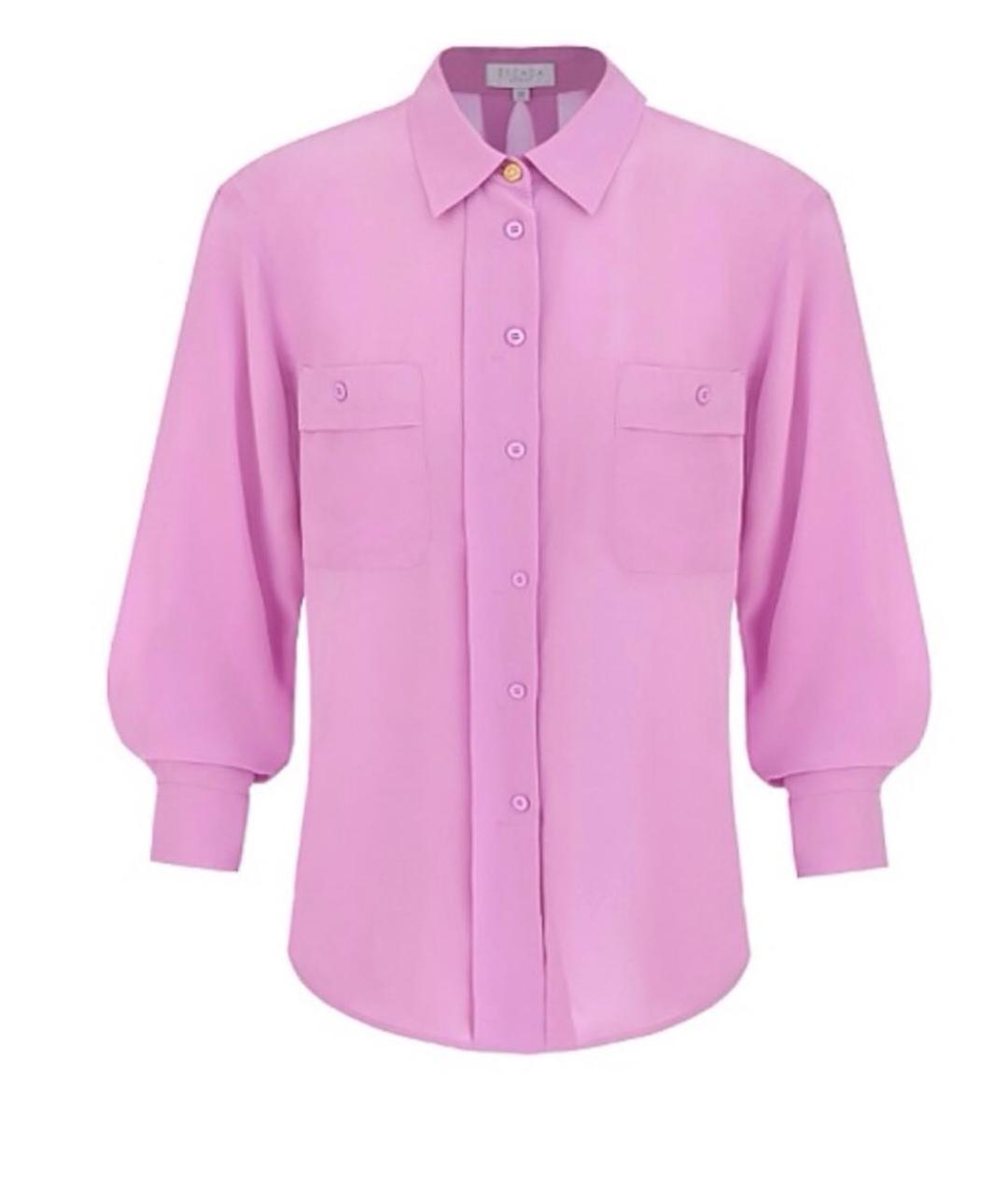 ESCADA Розовая шелковая рубашка, фото 2