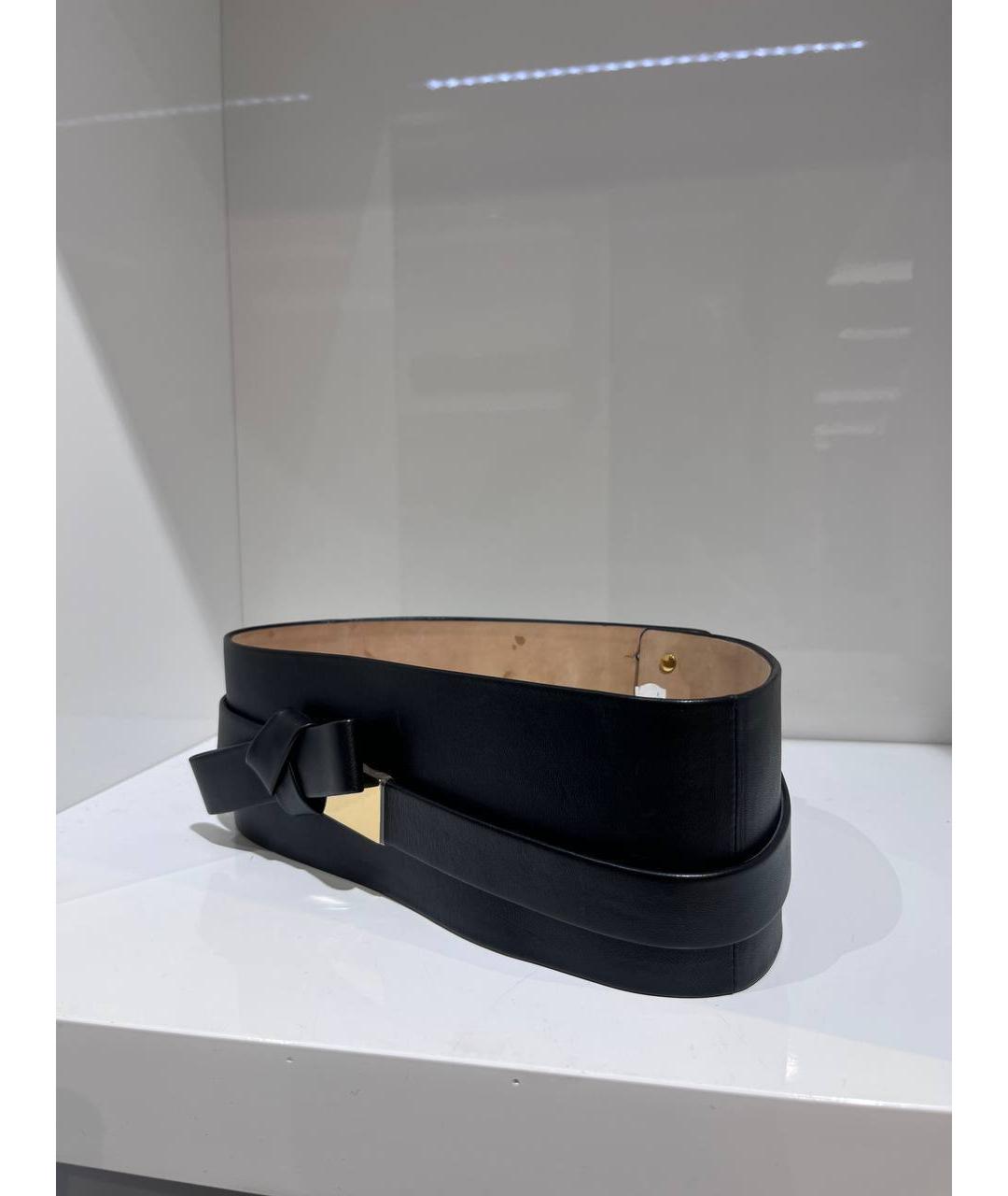 ALEXANDER MCQUEEN Черный кожаный ремень, фото 2