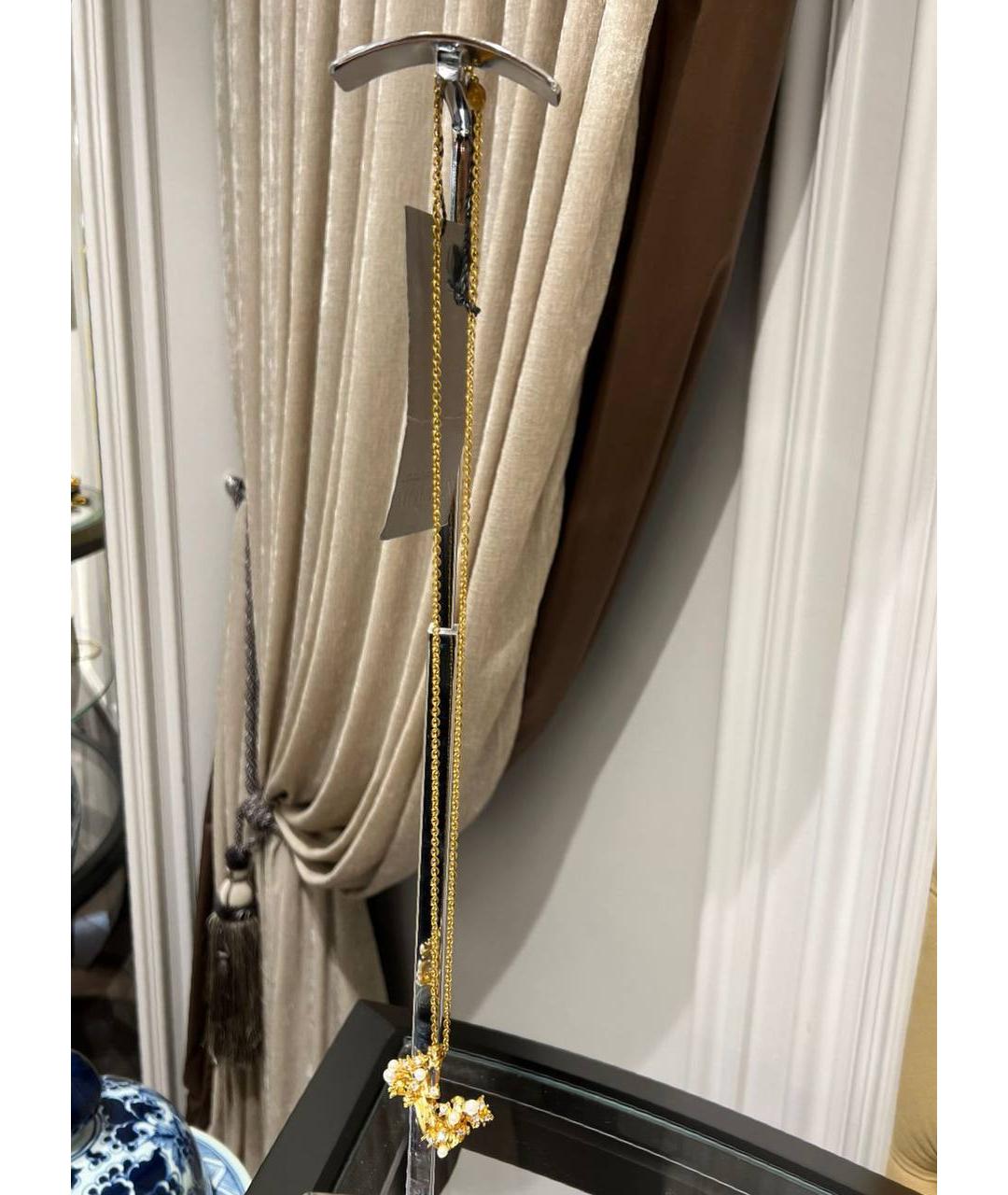 ALEXANDER MCQUEEN Золотое металлическое колье, фото 3