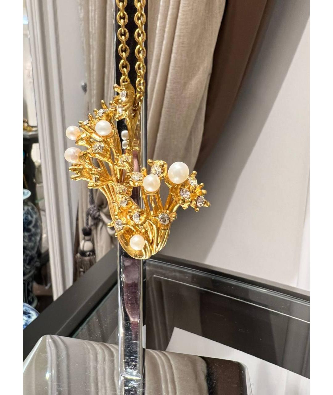 ALEXANDER MCQUEEN Золотое металлическое колье, фото 2