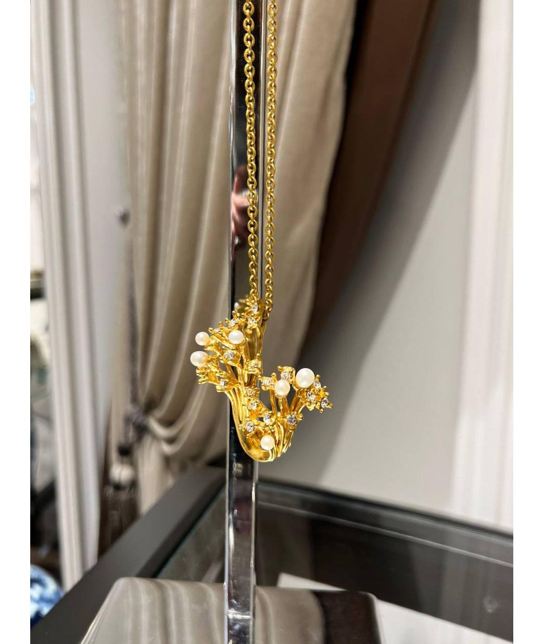 ALEXANDER MCQUEEN Золотое металлическое колье, фото 4