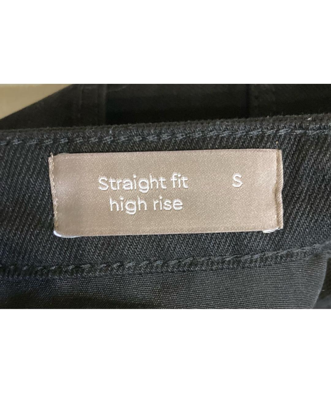 12 STOREEZ Черные хлопковые прямые джинсы, фото 4