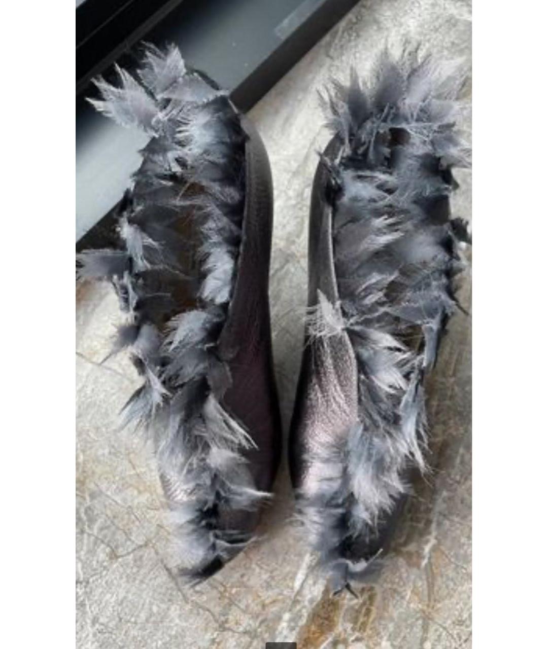 JIMMY CHOO Серебряные кожаные ботильоны, фото 3