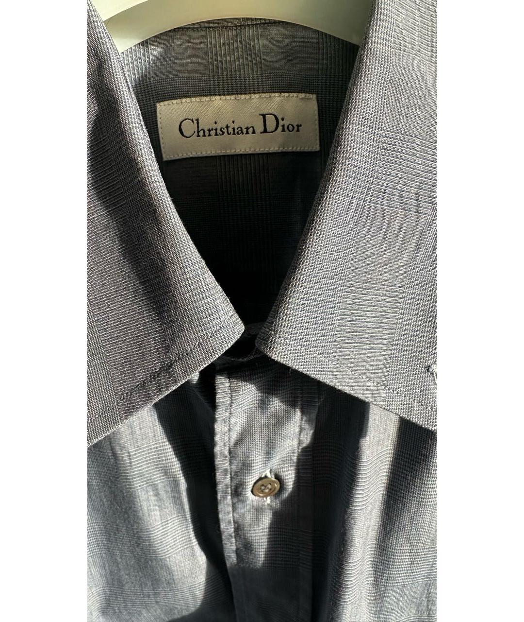 CHRISTIAN DIOR Синяя хлопковая кэжуал рубашка, фото 6
