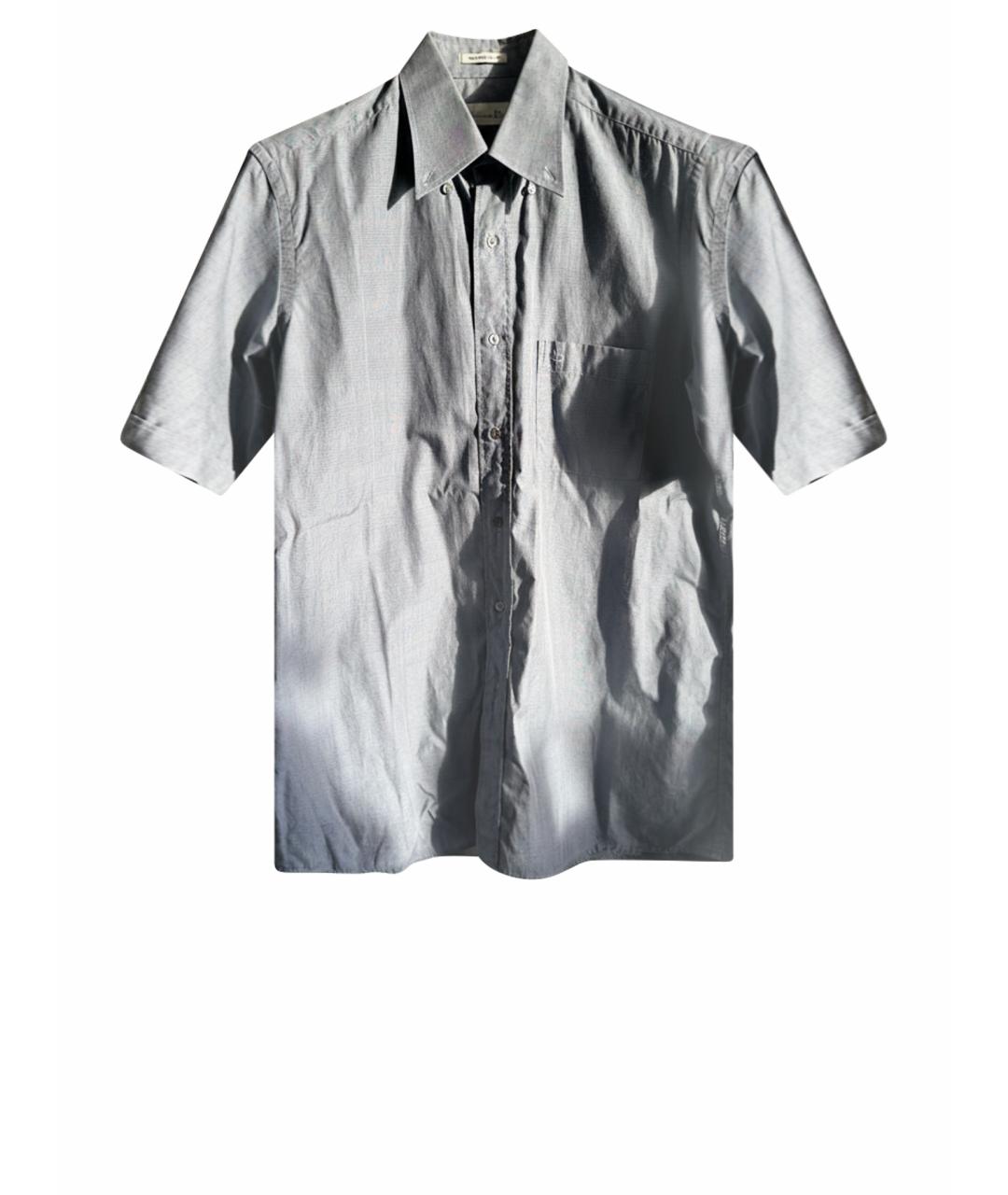 CHRISTIAN DIOR Синяя хлопковая кэжуал рубашка, фото 1