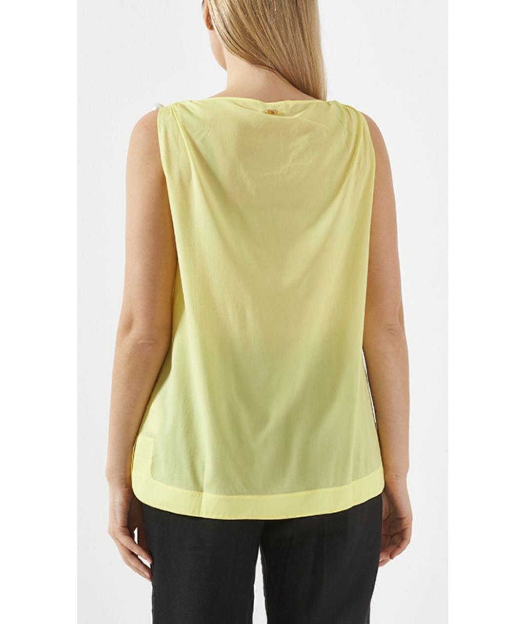 ESCADA Желтая вискозная майка, фото 3