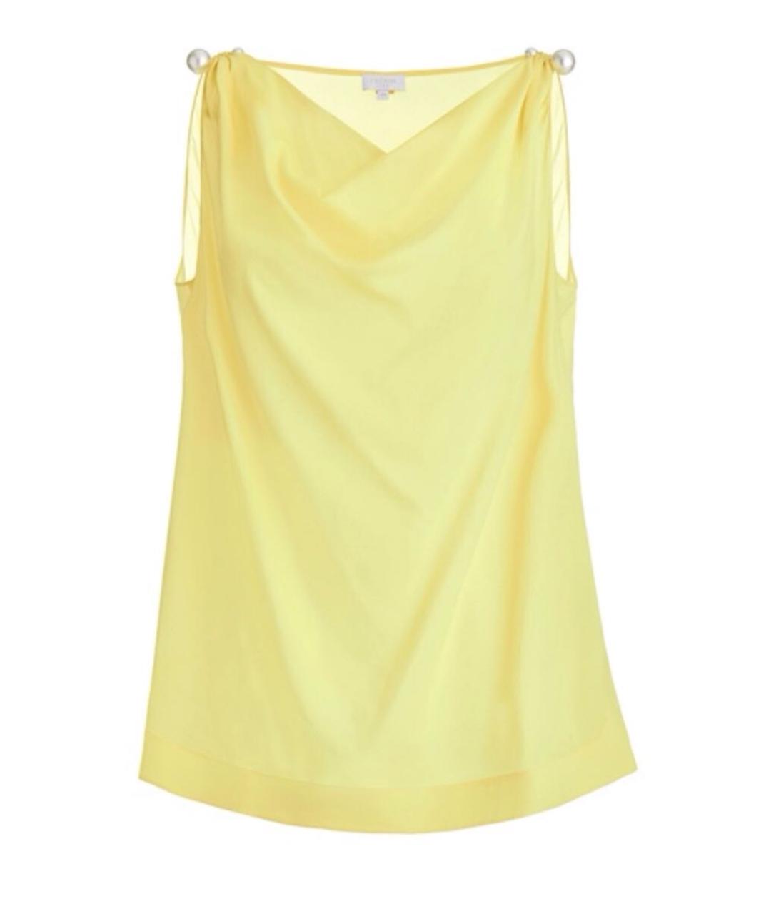 ESCADA Желтая вискозная майка, фото 5