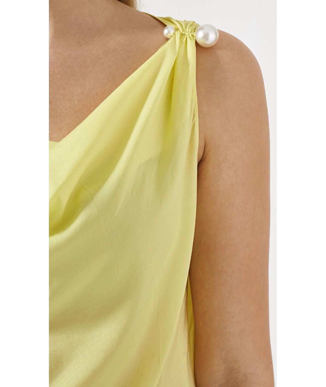 ESCADA Желтая вискозная майка, фото 4