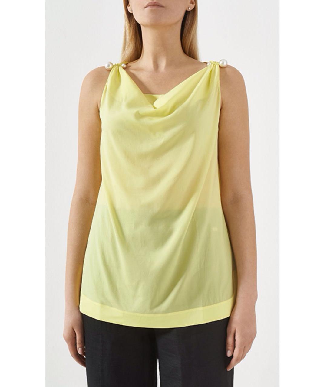 ESCADA Желтая вискозная майка, фото 2