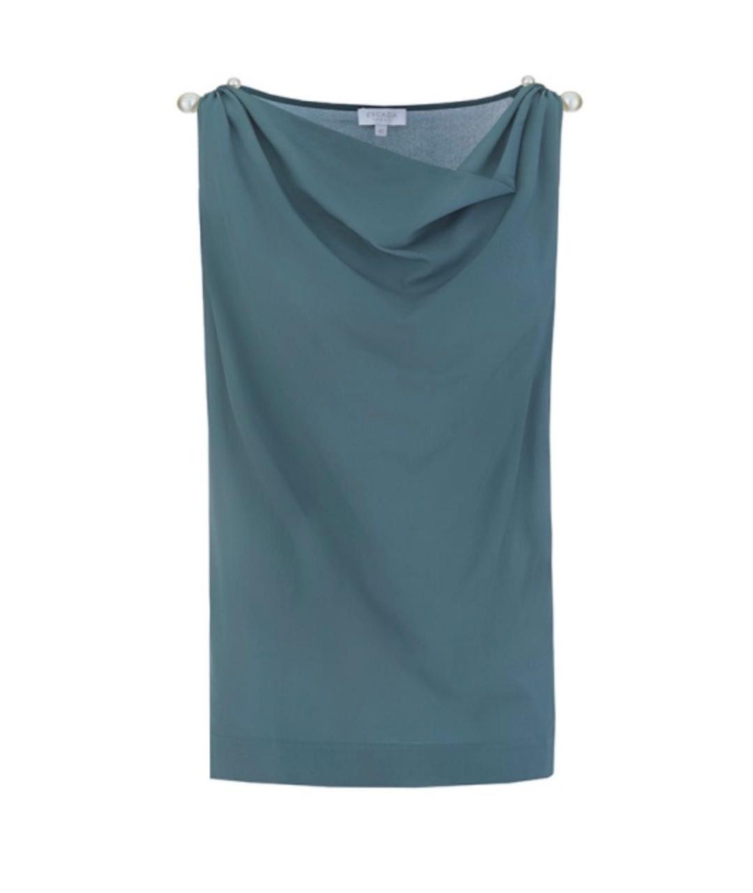 ESCADA Зеленая вискозная футболка, фото 3