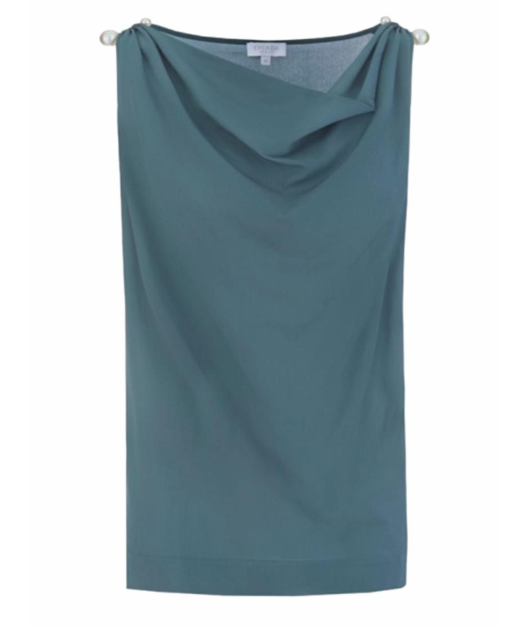 ESCADA Зеленая вискозная футболка, фото 1