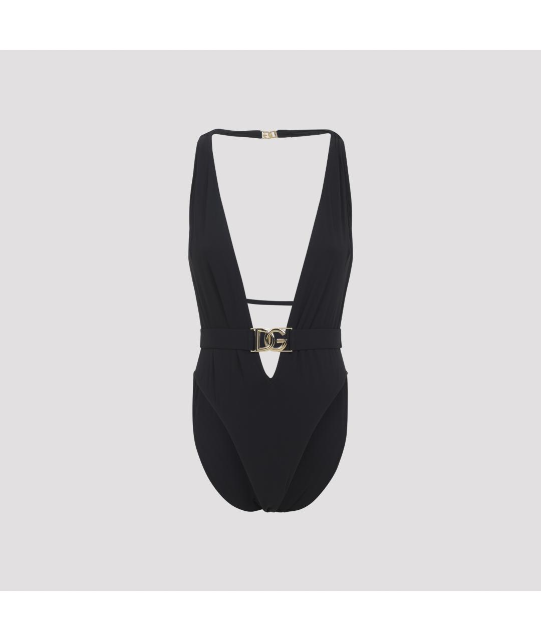 DOLCE&GABBANA Черный полиамидовый купальник, фото 3
