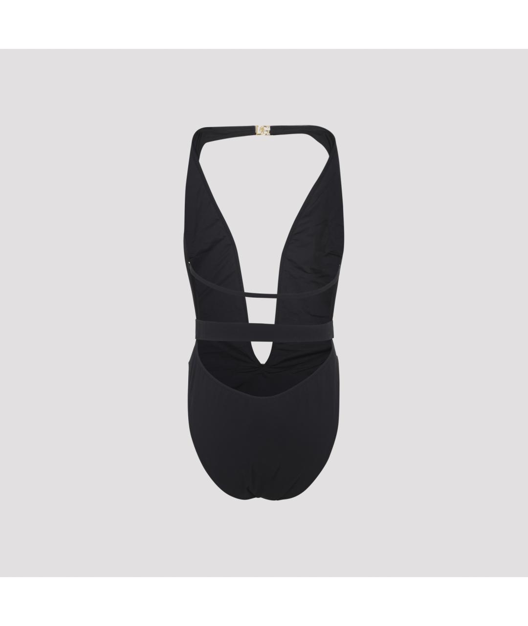 DOLCE&GABBANA Черный полиамидовый купальник, фото 4