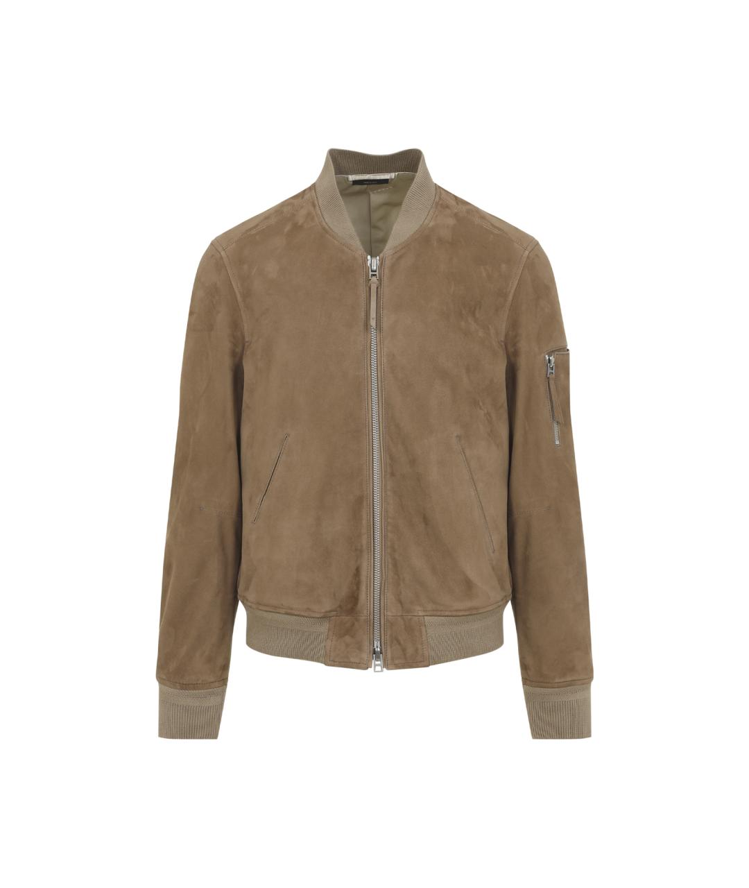 TOM FORD Бежевая замшевая куртка, фото 1