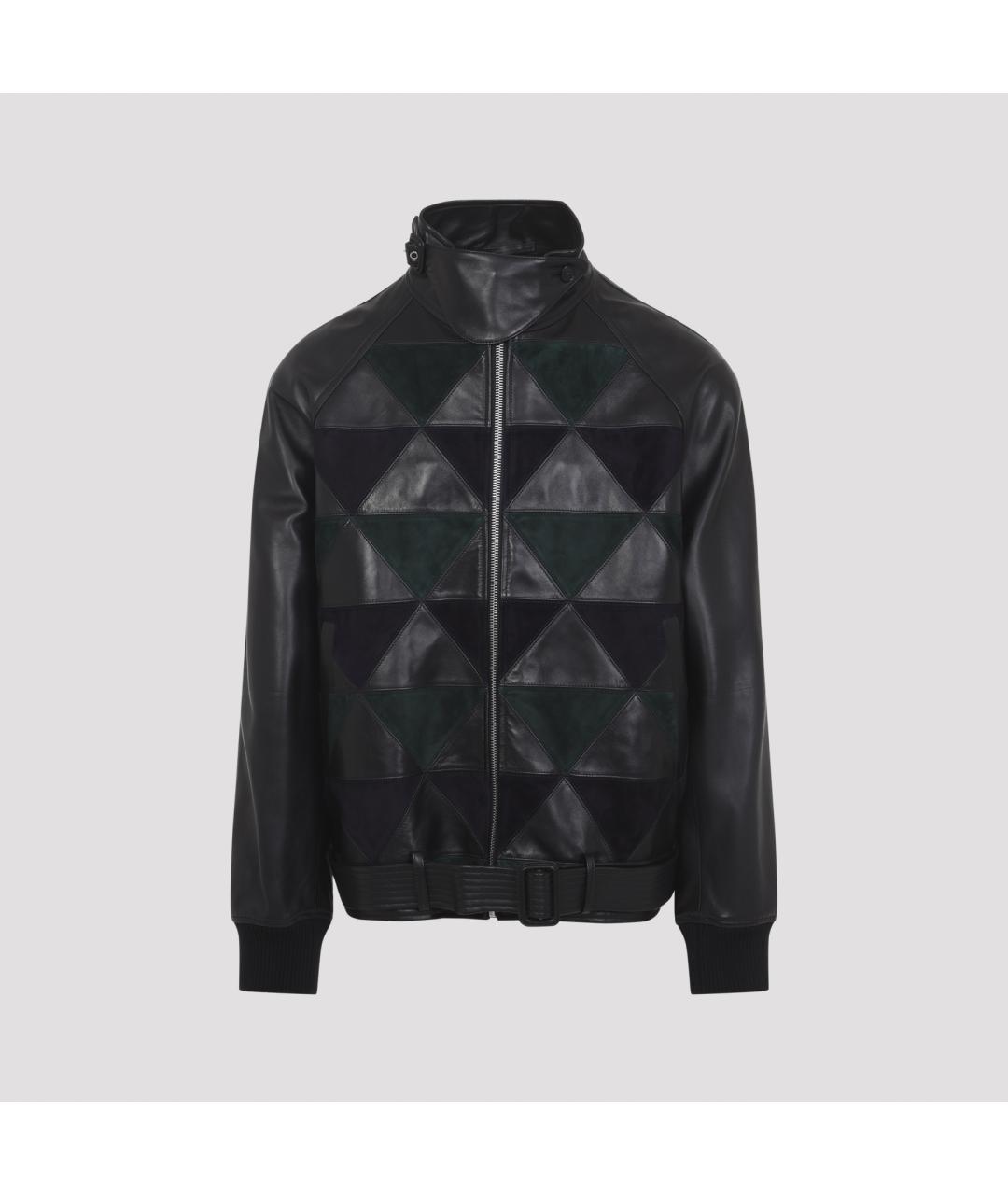 LANVIN Черная кожаная куртка, фото 2