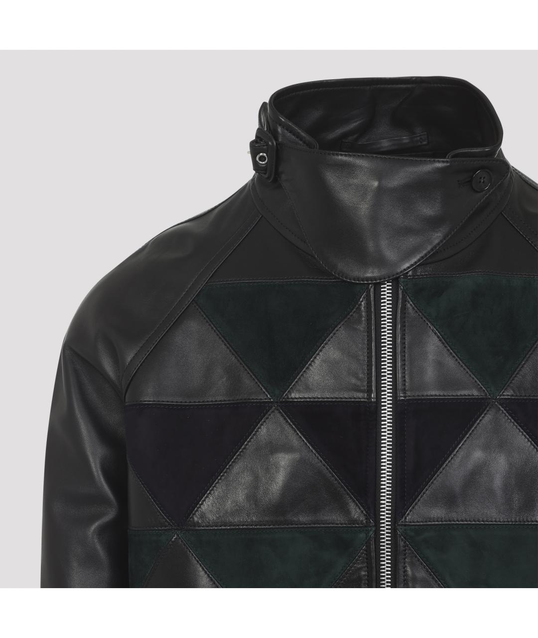LANVIN Черная кожаная куртка, фото 6