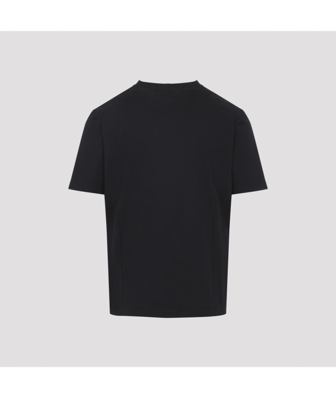 LANVIN Черная хлопковая футболка, фото 4