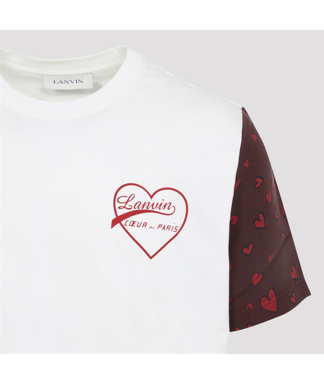 LANVIN Мульти хлопковая футболка, фото 3