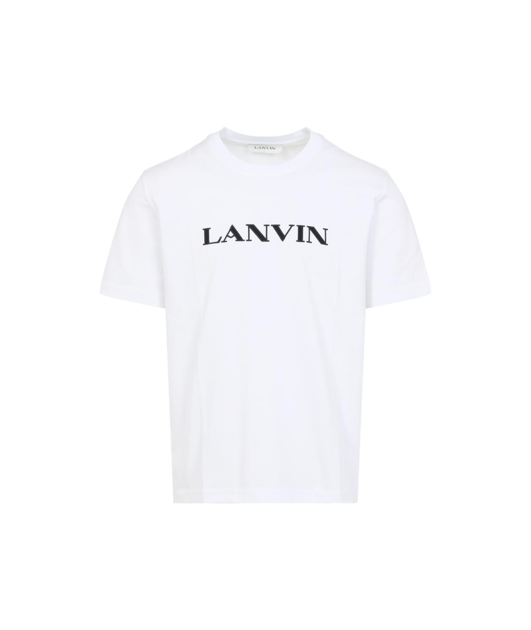 LANVIN Мульти хлопковая футболка, фото 1