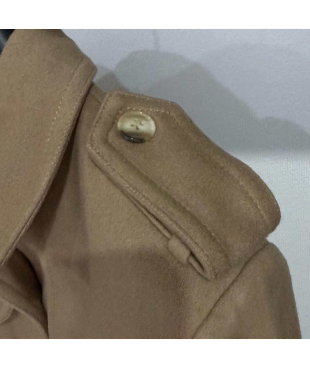 CHLOE Бежевое шерстяное пальто, фото 4