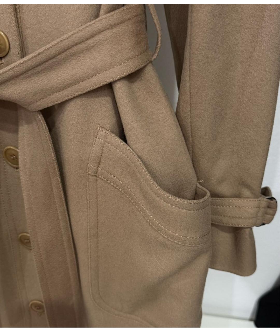 CHLOE Бежевое шерстяное пальто, фото 3