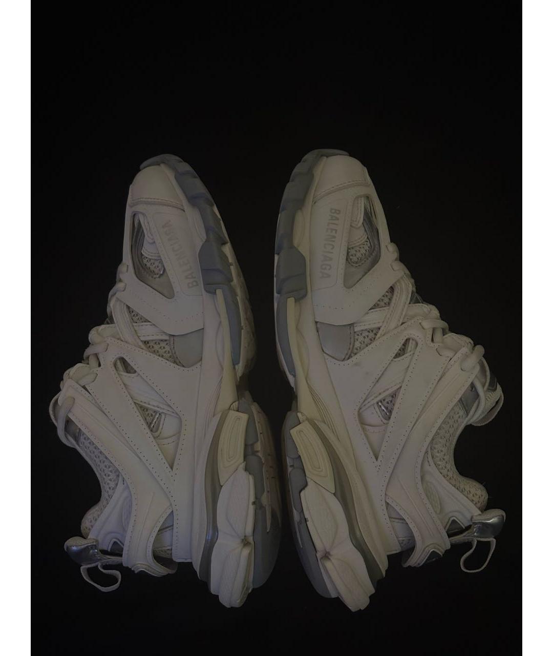 BALENCIAGA Белые кожаные кроссовки, фото 7