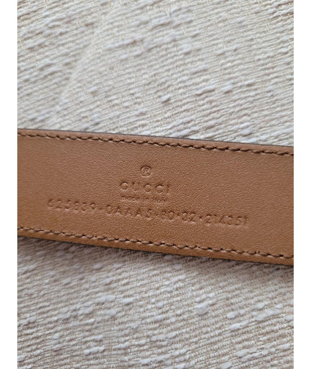 GUCCI Коричневый кожаный ремень, фото 3