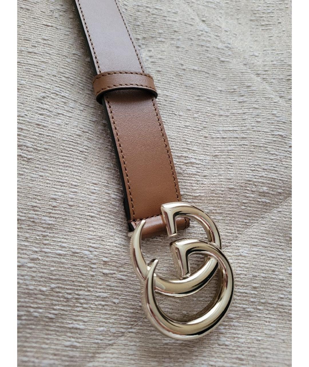 GUCCI Коричневый кожаный ремень, фото 2