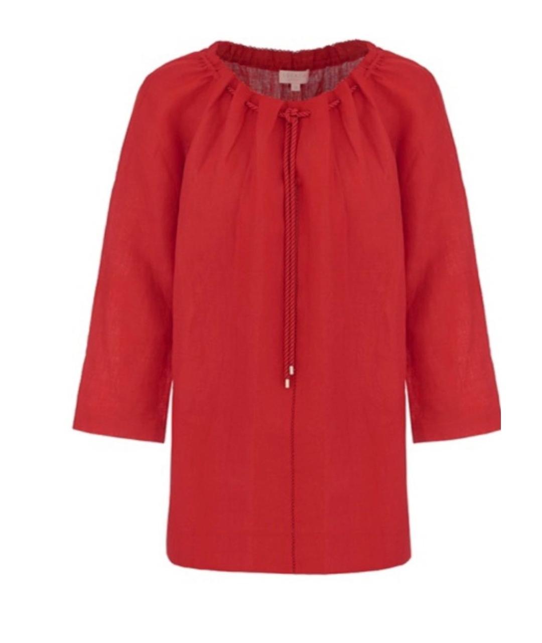 ESCADA Красная льняная рубашка, фото 2