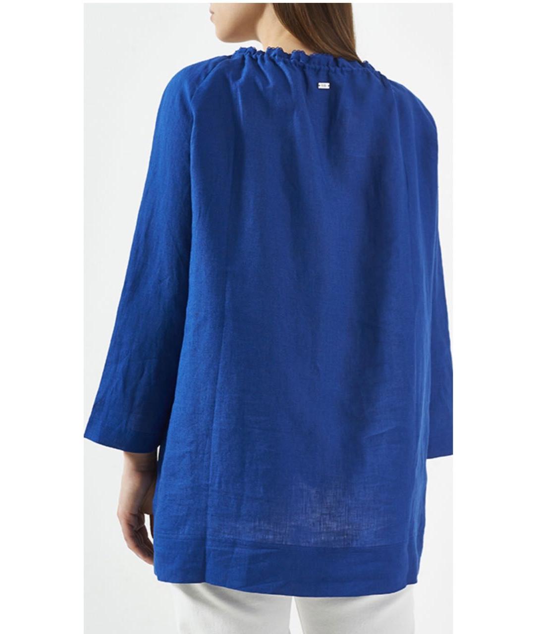 ESCADA Синяя льняная рубашка, фото 3