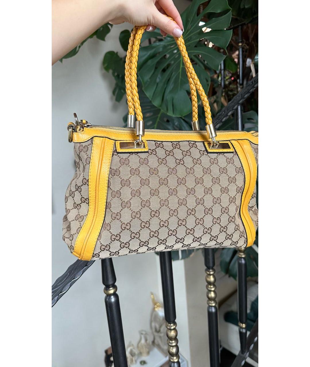 GUCCI Мульти тканевая сумка с короткими ручками, фото 2