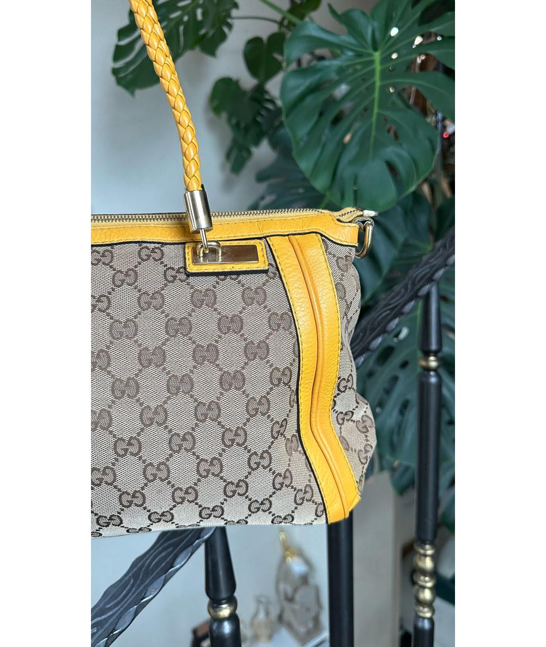 GUCCI Мульти тканевая сумка с короткими ручками, фото 4