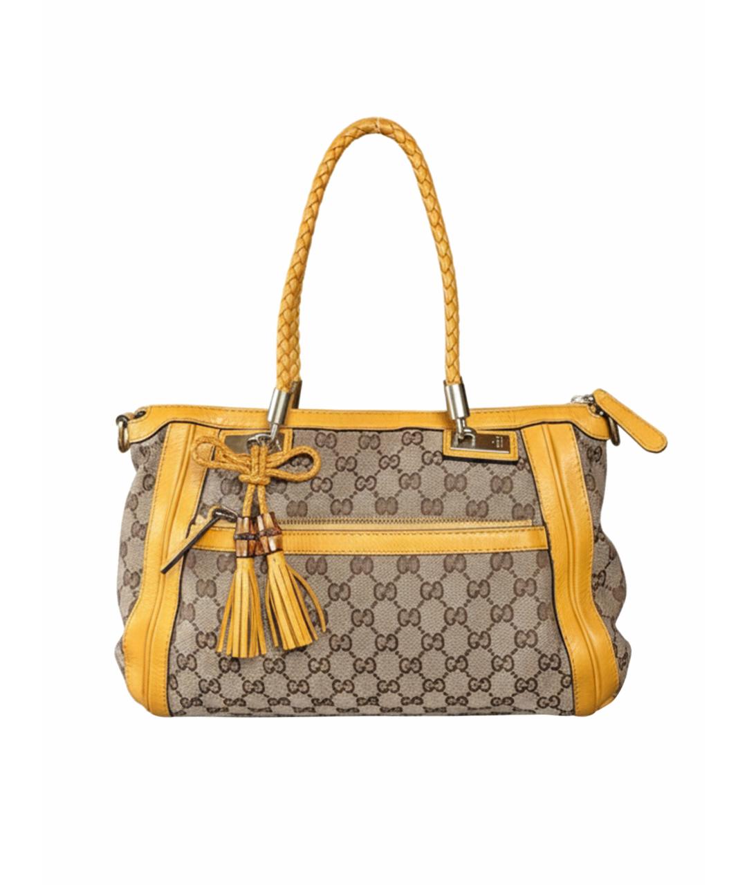 GUCCI Мульти тканевая сумка с короткими ручками, фото 1