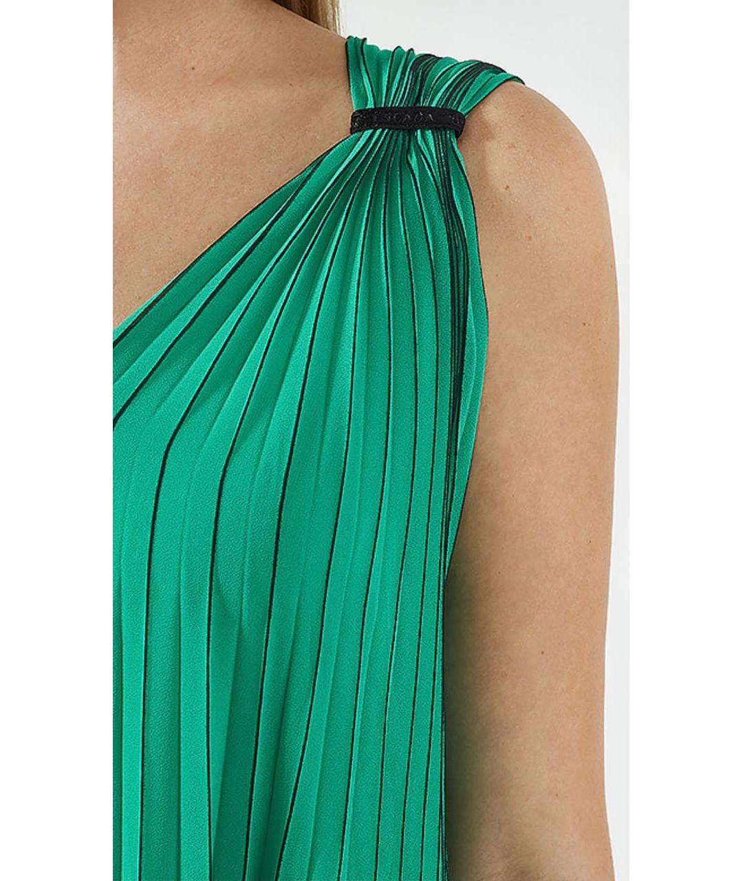 ESCADA Зеленые полиэстеровое повседневное платье, фото 4
