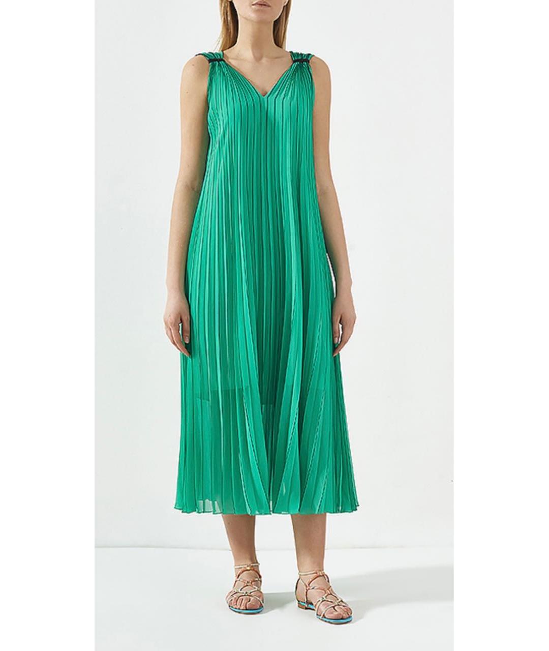 ESCADA Зеленые полиэстеровое повседневное платье, фото 2