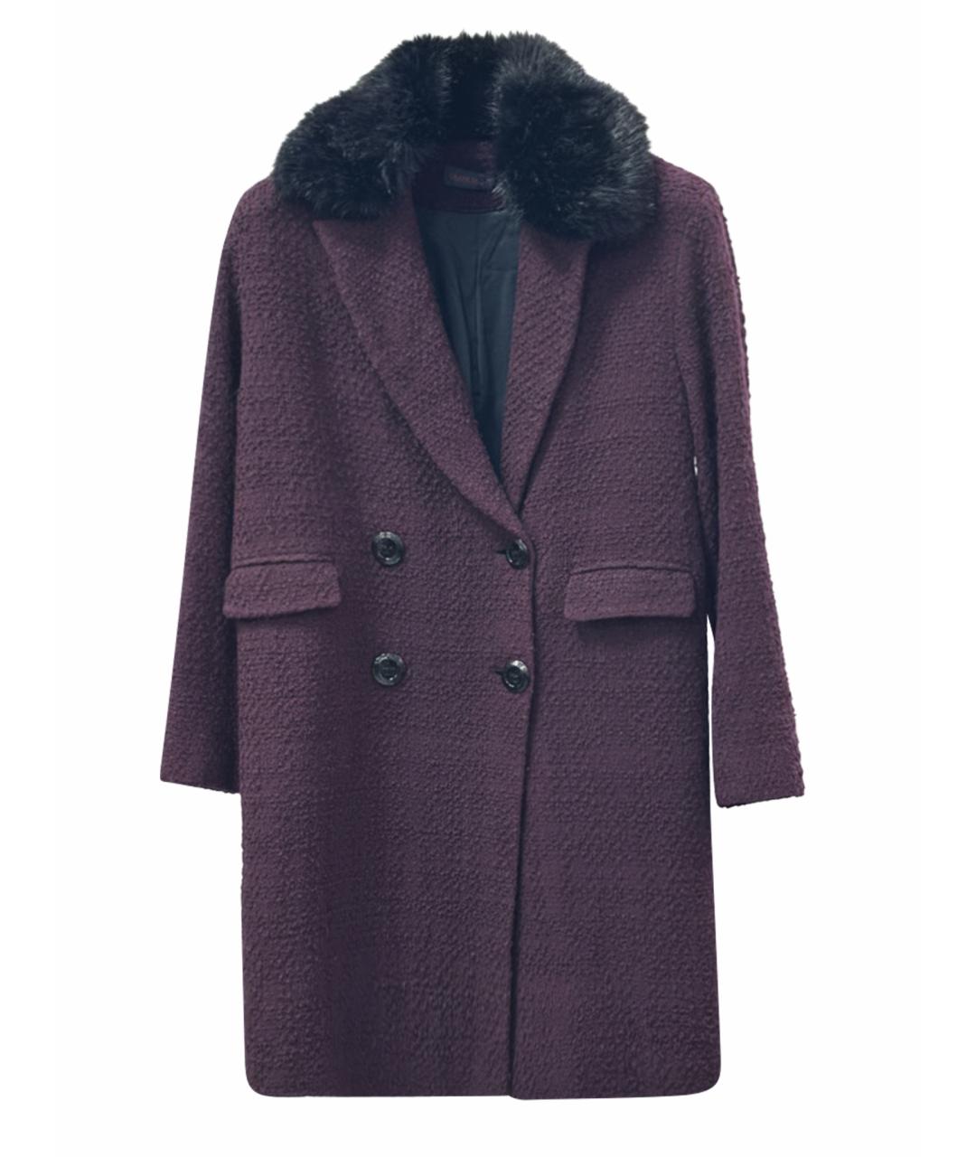 TRUSSARDI JEANS Бордовое полиэстеровое пальто, фото 1