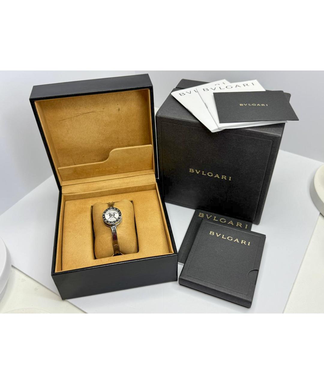 BVLGARI Серебряные металлические часы, фото 2