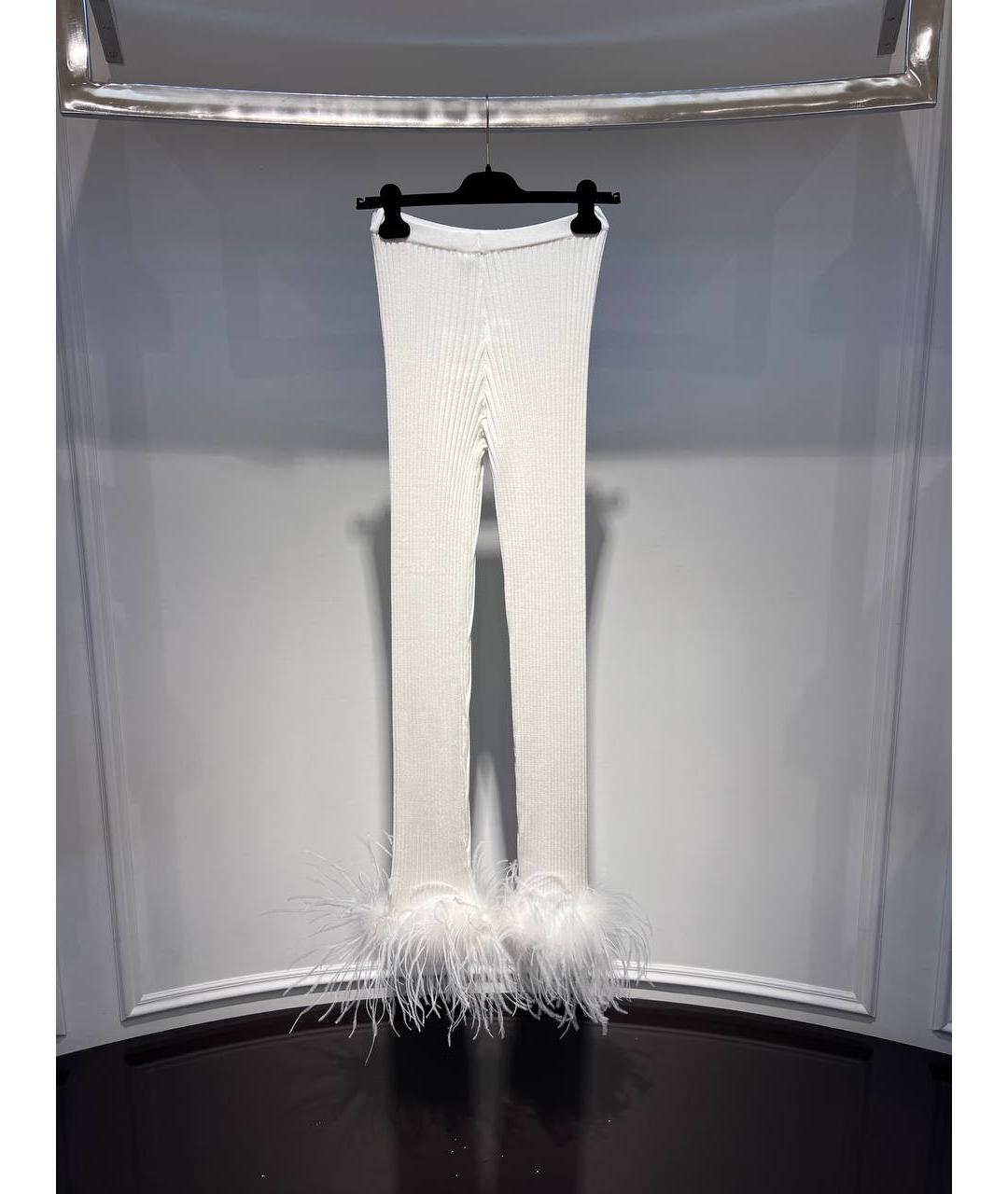 GIUSEPPE DI MORABITO Белые шерстяные брюки узкие, фото 3