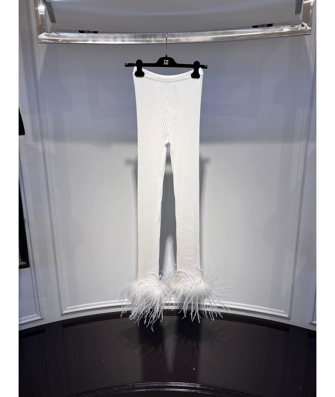 GIUSEPPE DI MORABITO Белые шерстяные брюки узкие, фото 4