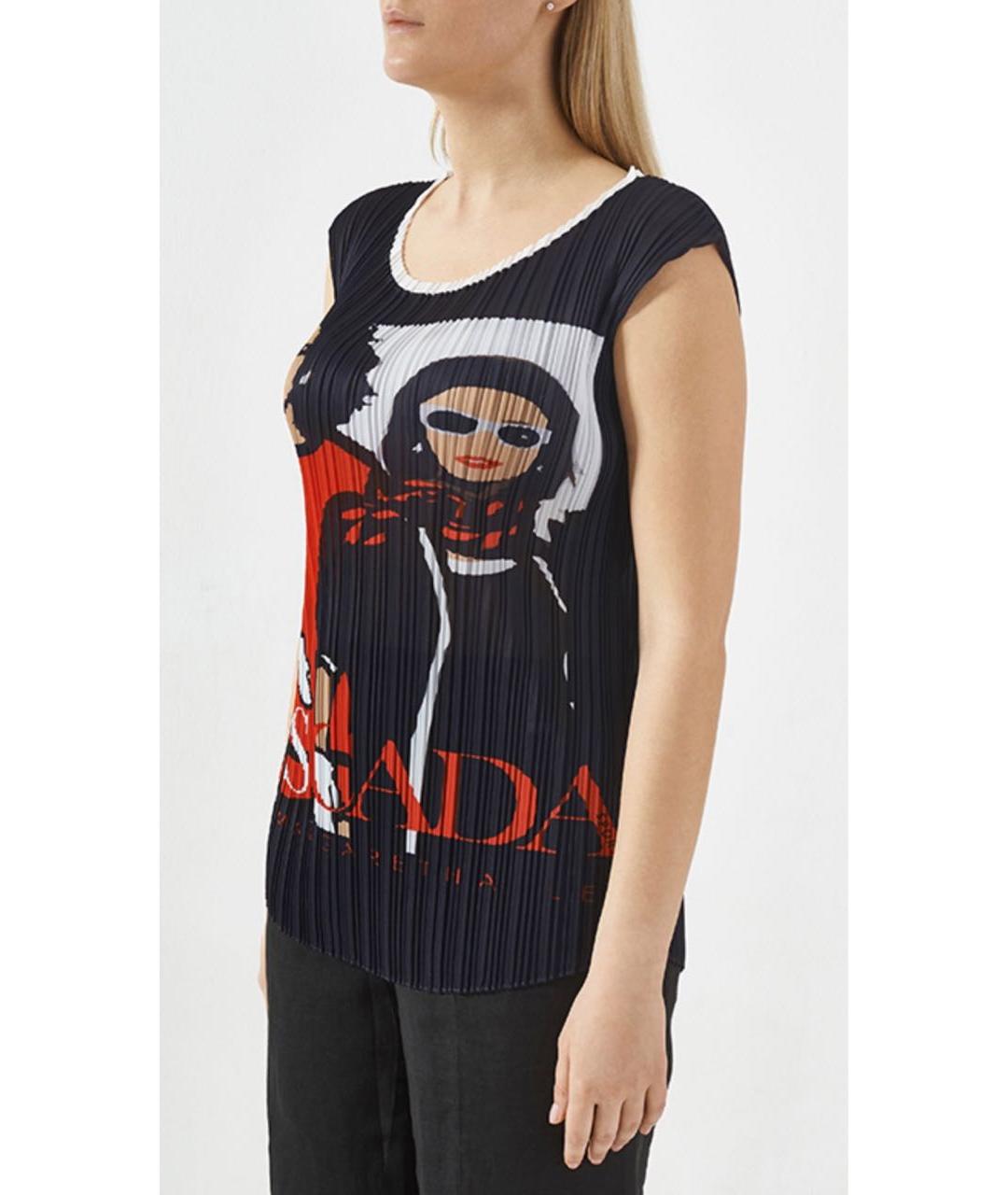 ESCADA Синяя полиэстеровая майка, фото 2