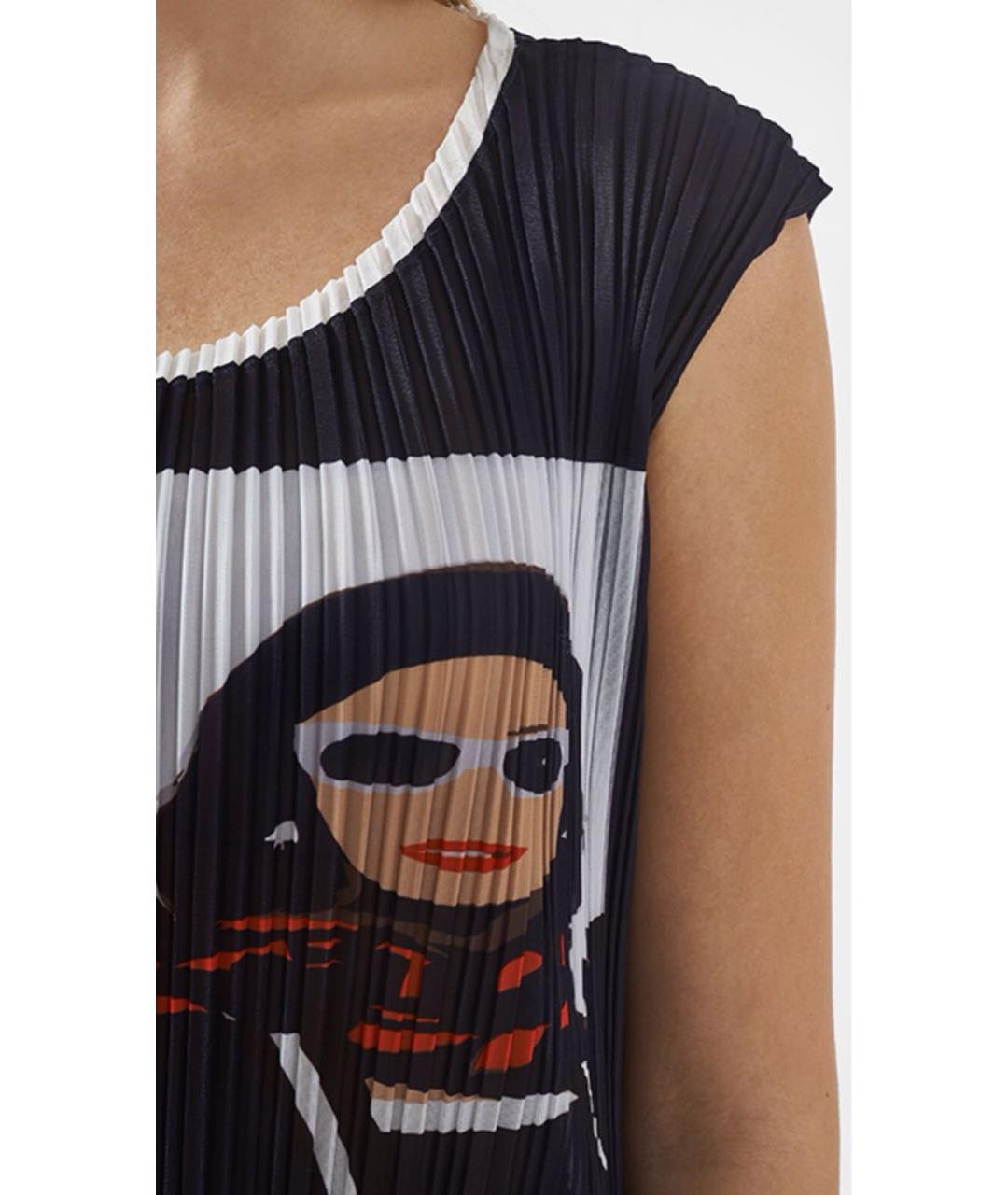 ESCADA Синяя полиэстеровая майка, фото 4