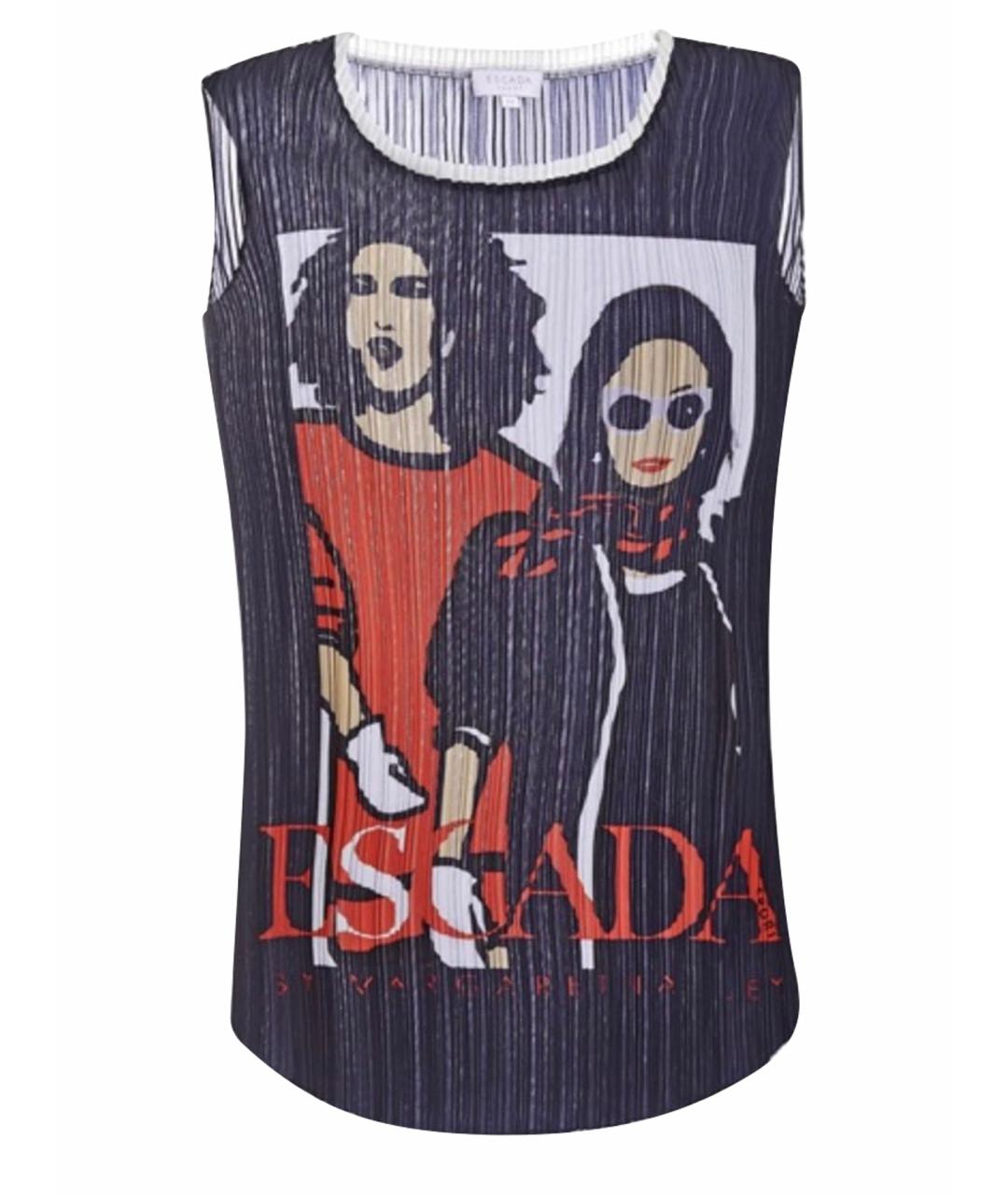 ESCADA Синяя полиэстеровая майка, фото 1
