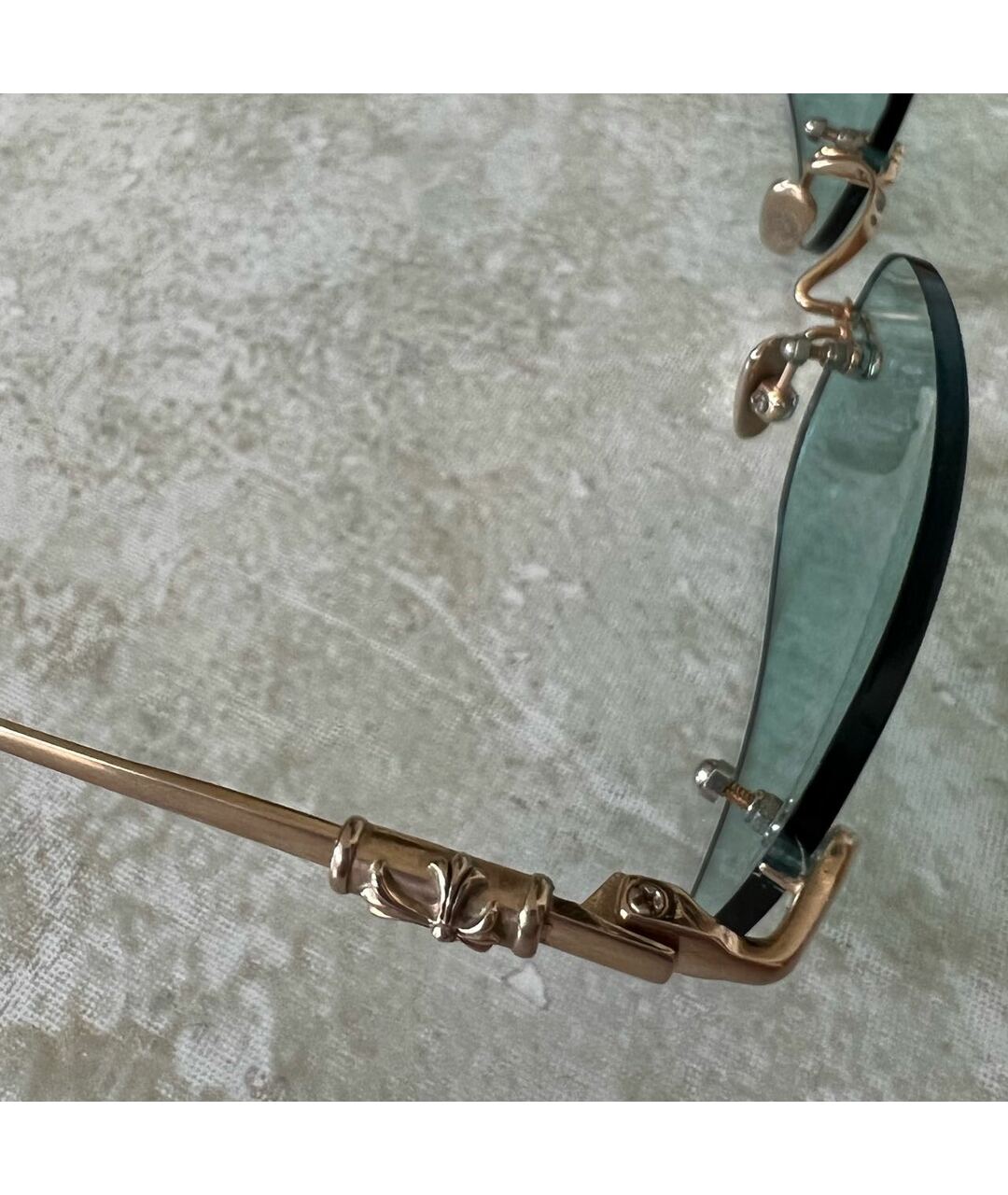 CHROME HEARTS Голубые солнцезащитные очки, фото 3